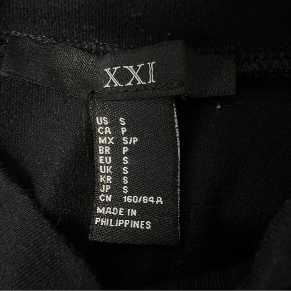 XXI Forever 21 Crop Tank Top Black S - Picture 3 of 3